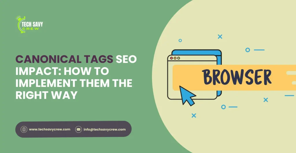 canonical tags SEO impact
