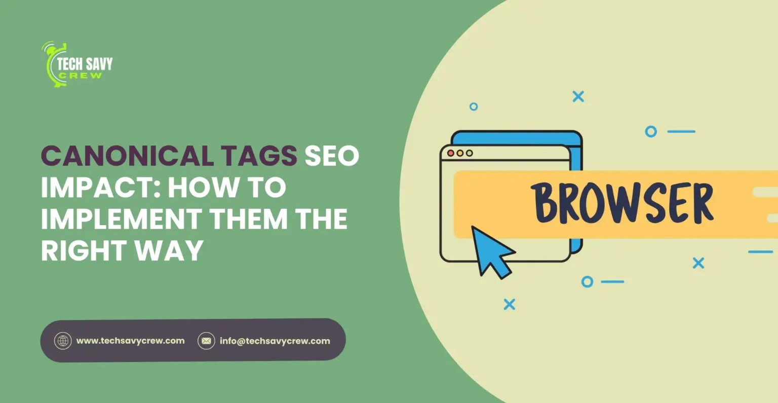 canonical tags SEO impact