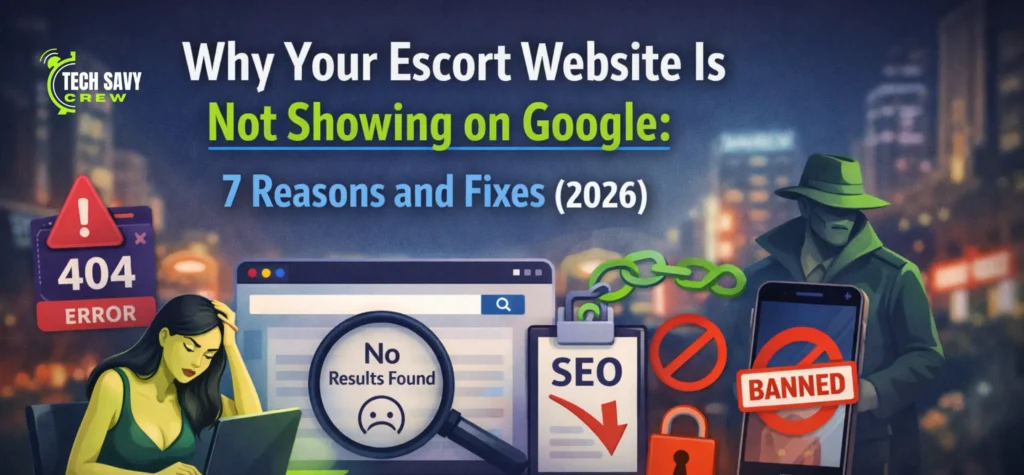 escort website not showing on google